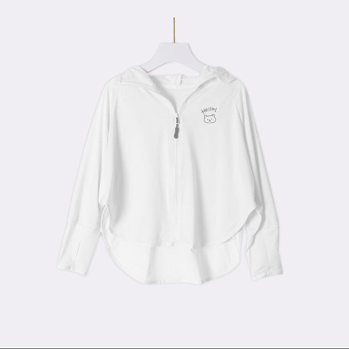 Mädchen funktionale UV-Schutzjacke mit Kapuze Echo Archiv