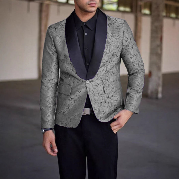 Herren luxuriöser Jacquard-Blazer Echoarchiv