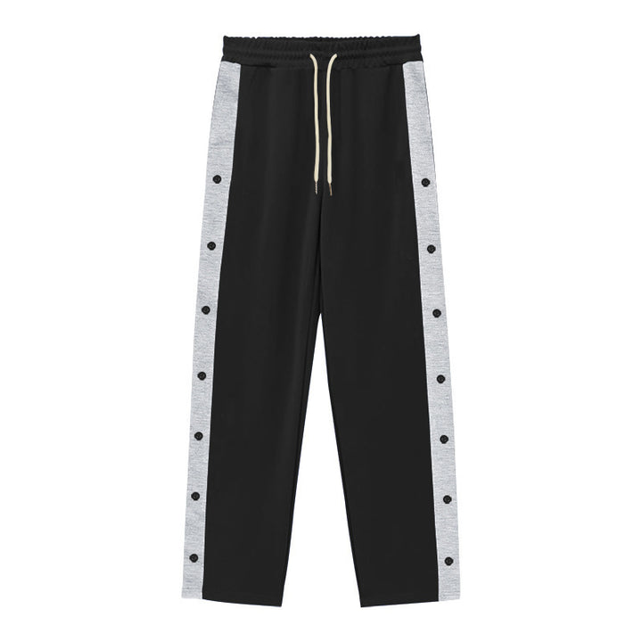 Herren Sportliche Jogginghose mit Druckknopfdetails Echoarchiv