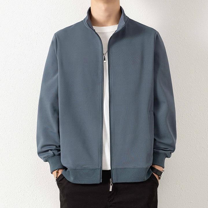 Herren Minimalistische Zip‑Blousonjacke aus technischem Stretchmaterial mit Stehkragen Echo Archiv