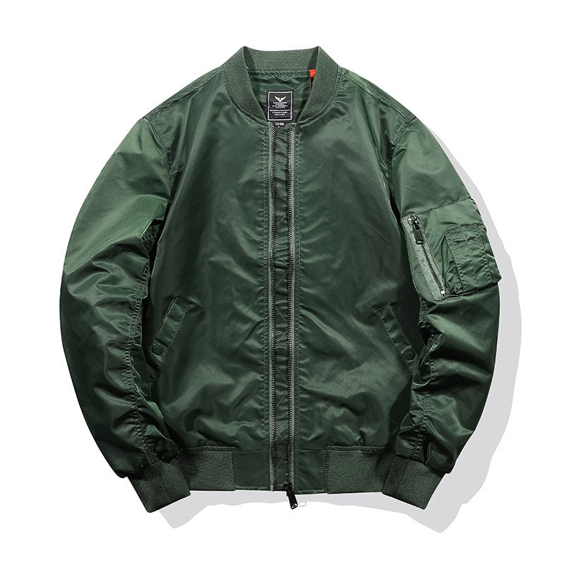 Herren Leichter Nylon‑Bomber mit kontrastierendem Futter und Ärmeltasche Echo Archiv