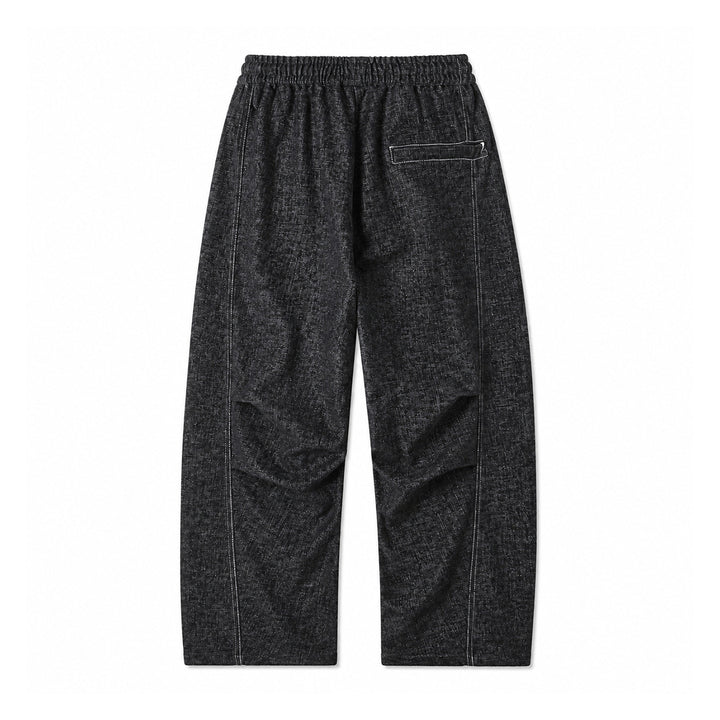 Damen Weite Relaxed-Hose aus Denim‑Optik mit elastischem Bund und Kordel Echoarchiv