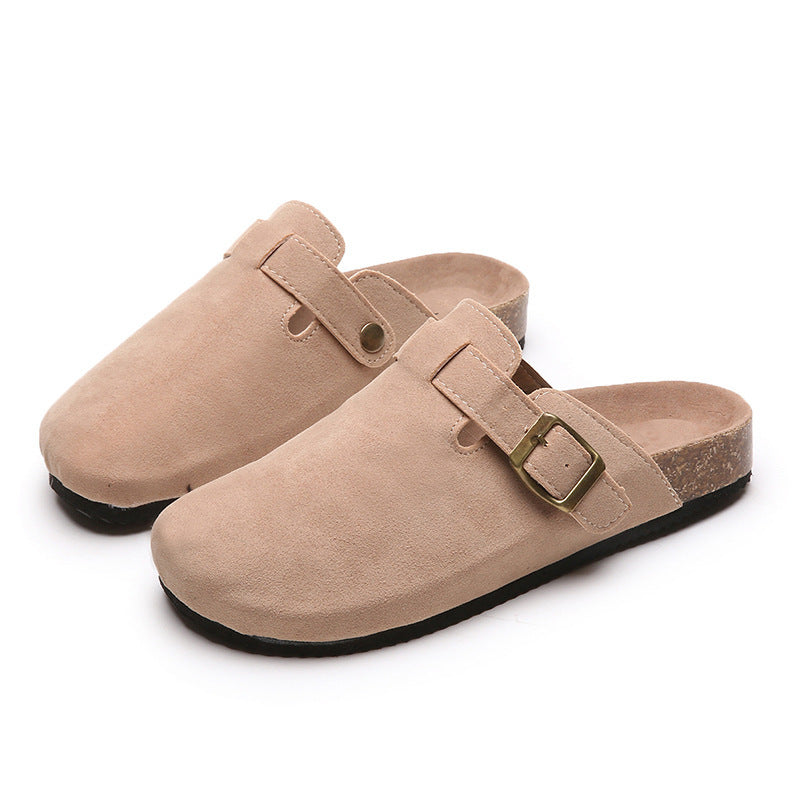 Herren Wildleder Clog mit ergonomischem Kork-Fußbett und verstellbarer Metallschnalle – Tavélo