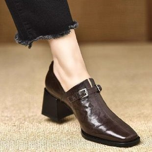 Damen Elegante Slingback-Stiefeletten mit Hochglanz-Optik – Lioré