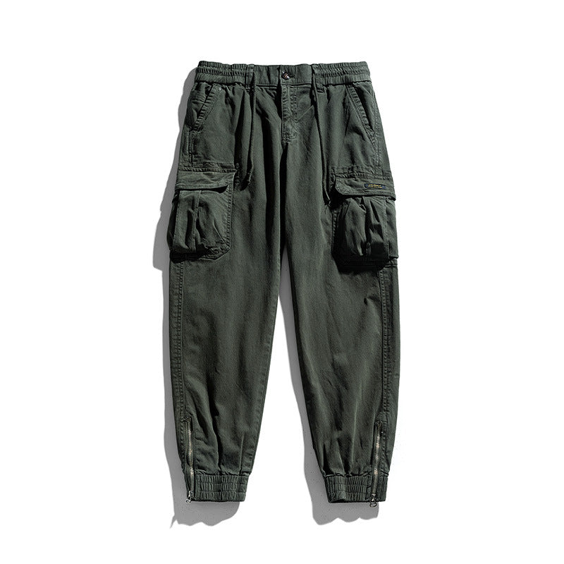 Herren Multifunktionale Cargo-Joggerhose mit Reißverschluss-Beinabschluss und großen Klappentaschen Echo Archiv