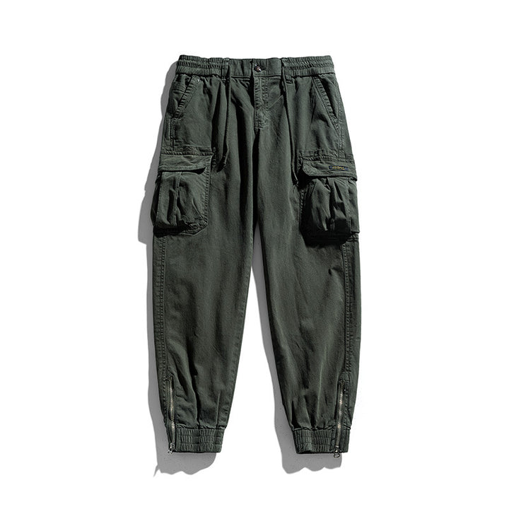 Herren Multifunktionale Cargo-Joggerhose mit Reißverschluss-Beinabschluss und großen Klappentaschen Echo Archiv