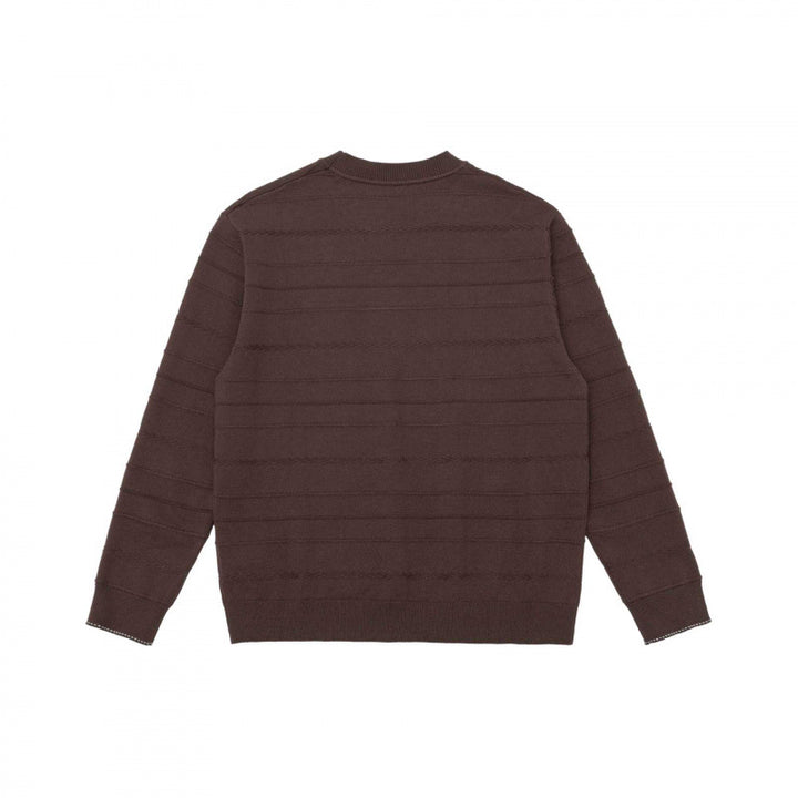 Unisex Feinstrickpullover mit feiner Strukturstreifen, Rundhals und leichtem Oversize-Schnitt Echo Archiv