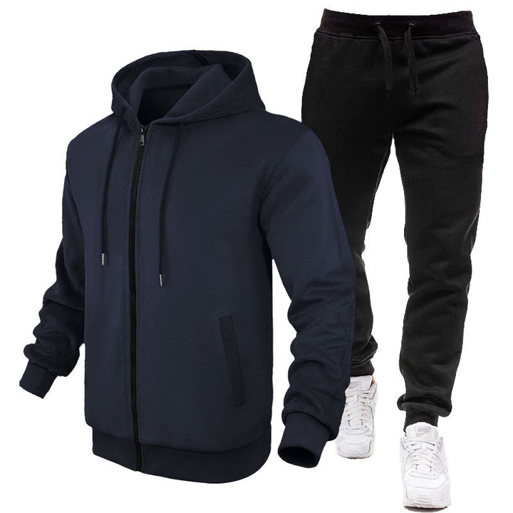 Herren Sportlicher Hoodie- und Jogginganzug mit Fleece-Futter und praktischen Taschen Echoarchiv
