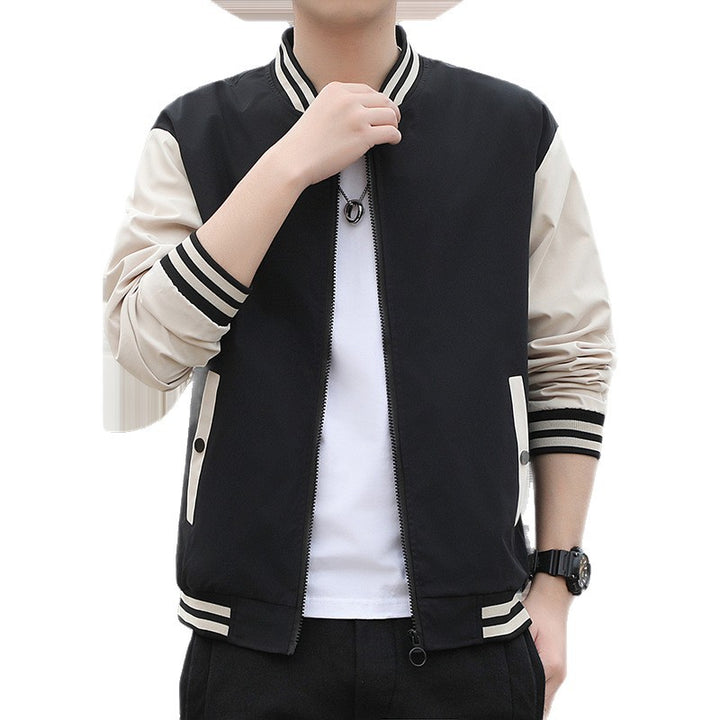 Herren Leichte Übergangsjacke mit Strickkragen Echo Archiv
