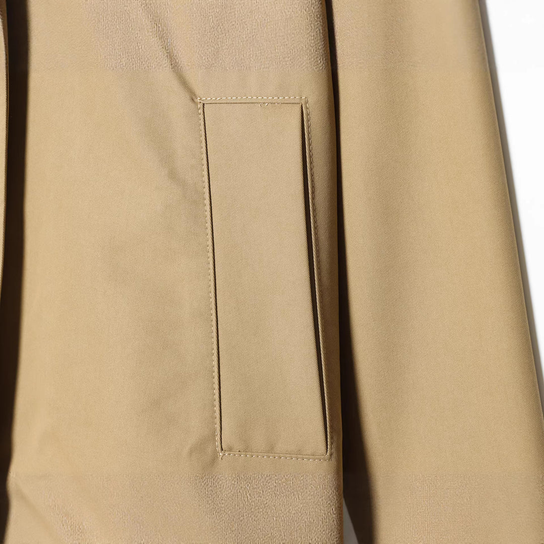 Damen Cropped Kurzjacke mit kontrastfarbenem Cordkragen und geradem Boxy‑Schnitt Echoarchiv
