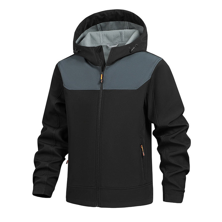 Herren Funktionsjacke mit atmungsaktiven Eigenschaften und verstellbarem Kapuzensystem Echoarchiv