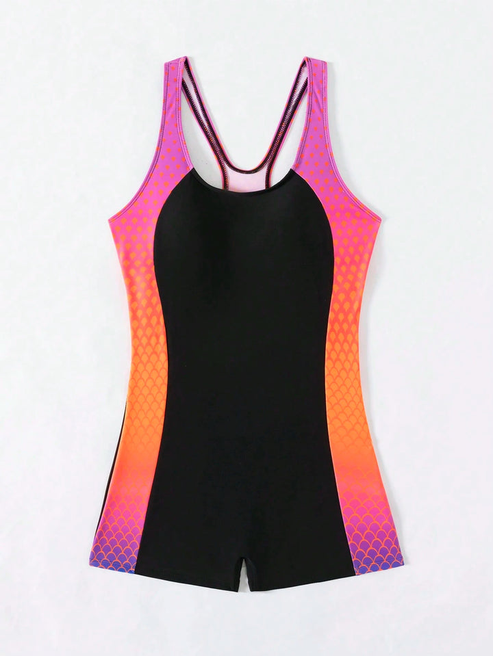 Damen Sportlicher Einteiler Badeanzug Echo Archiv 1782103762