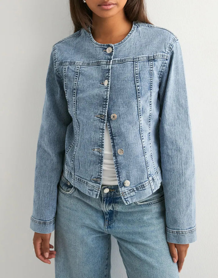 Damen zeitlose Denim-Jacke im modernen Schnitt Echo Archiv