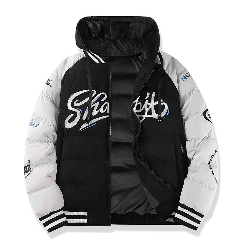 Herren Sportliche Steppjacke mit hohem Kragen und Reflektierenden Details Echo Archiv