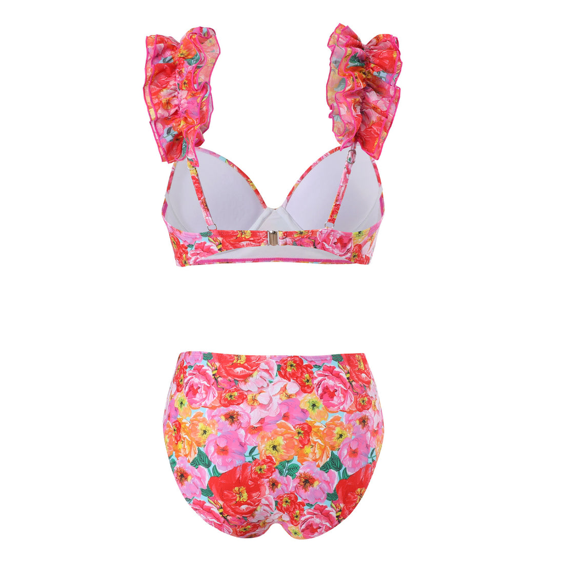 Damen Maxirock mit floralem Design und praktischer Schleifenbindung – Valéora