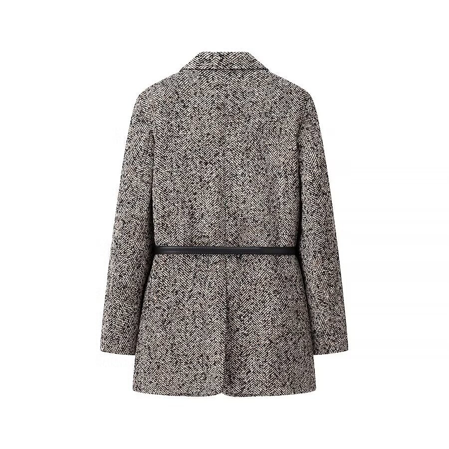 Damen Taillierter Bouclé‑Tweed‑Mantelblazer mit schmalem Taillengürtel Echo Archiv