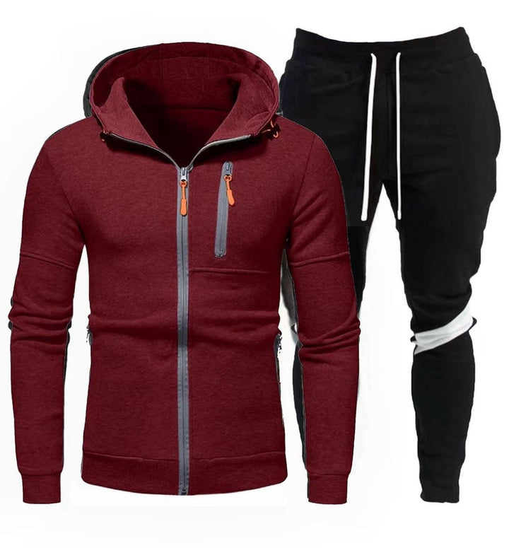 Herren sportliche Kapuzenjacke mit praktischem Reißverschluss und Jogginghose Echoarchiv