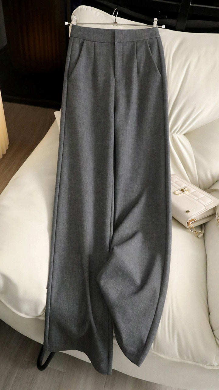 Damen Elegante hochtaillierte Stoffhose Echoarchiv