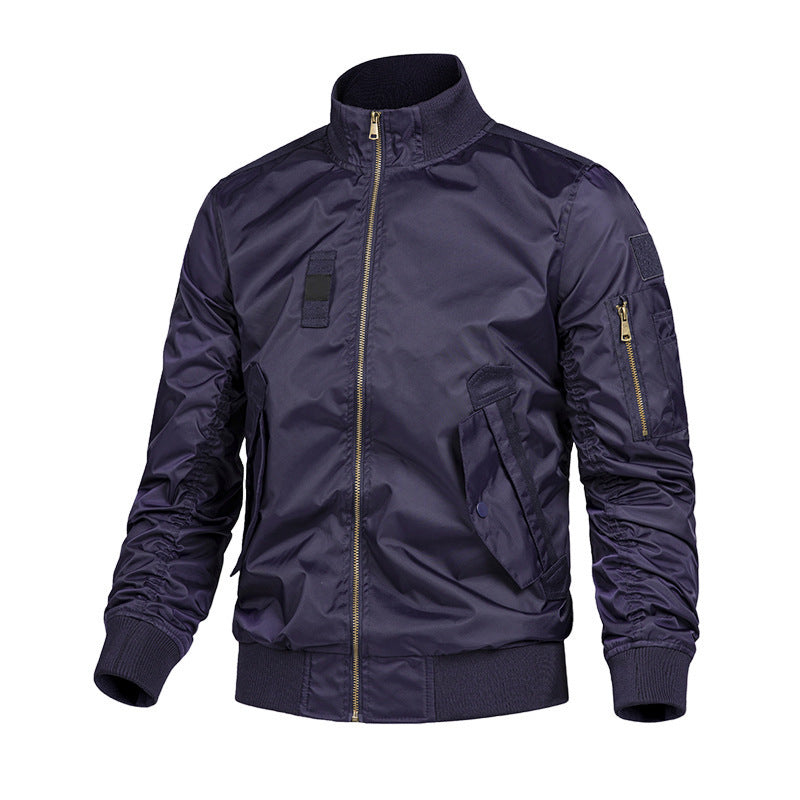 Herren Modische Bomberjacke mit Utility-Taschen Echo Archiv