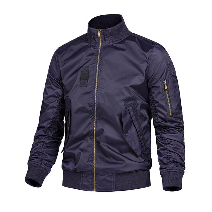 Herren Modische Bomberjacke mit Utility-Taschen Echo Archiv