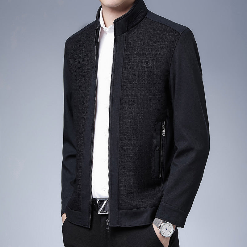 Herren elegante Freizeitjacke mit strukturiertem Design Echoarchiv