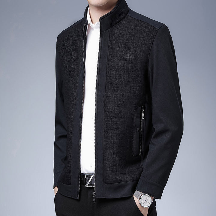 Herren elegante Freizeitjacke mit strukturiertem Design Echoarchiv