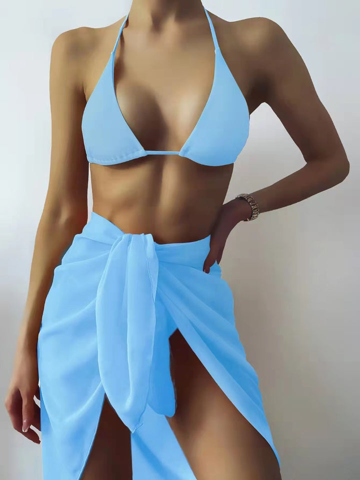 Damen Bikini-Set mit sexy Triangel-Oberteil und elegantem Wickelrock Echo Archiv