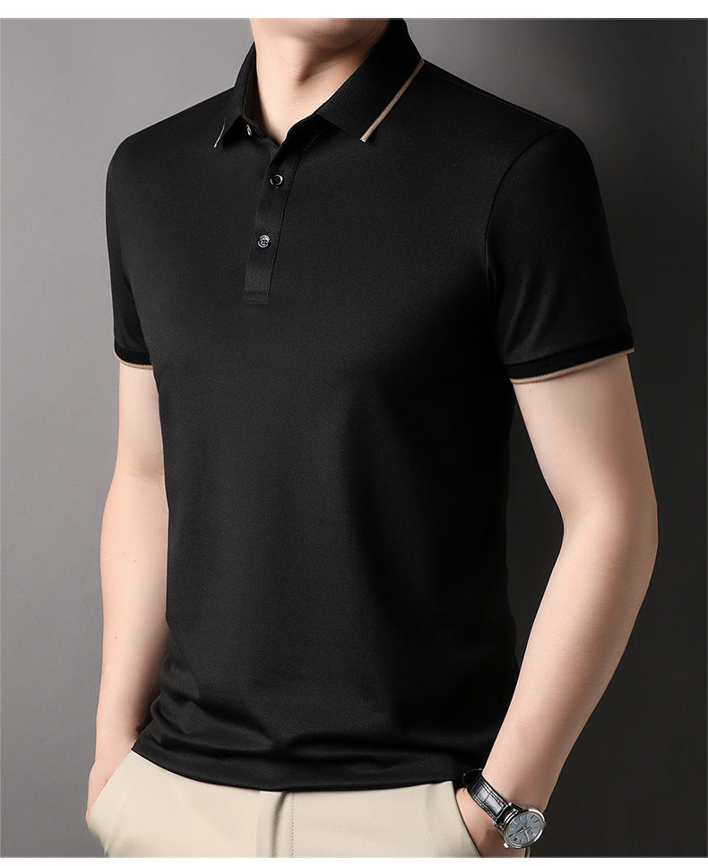 Herren Poloshirt mit feinem Piqué-Gewebe und kontrastierendem Kragen Echoarchiv