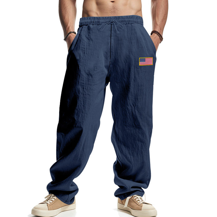 Herren lockere Freizeit-Hose mit elastischem Bund und seitlichen Taschen Echoarchiv
