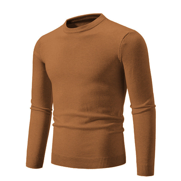 Herren eleganter Rundhals-Pullover aus feiner Baumwolle Echoarchiv