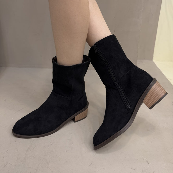 Damen Elegante Stiefeletten mit Blockabsatz Echo Archiv