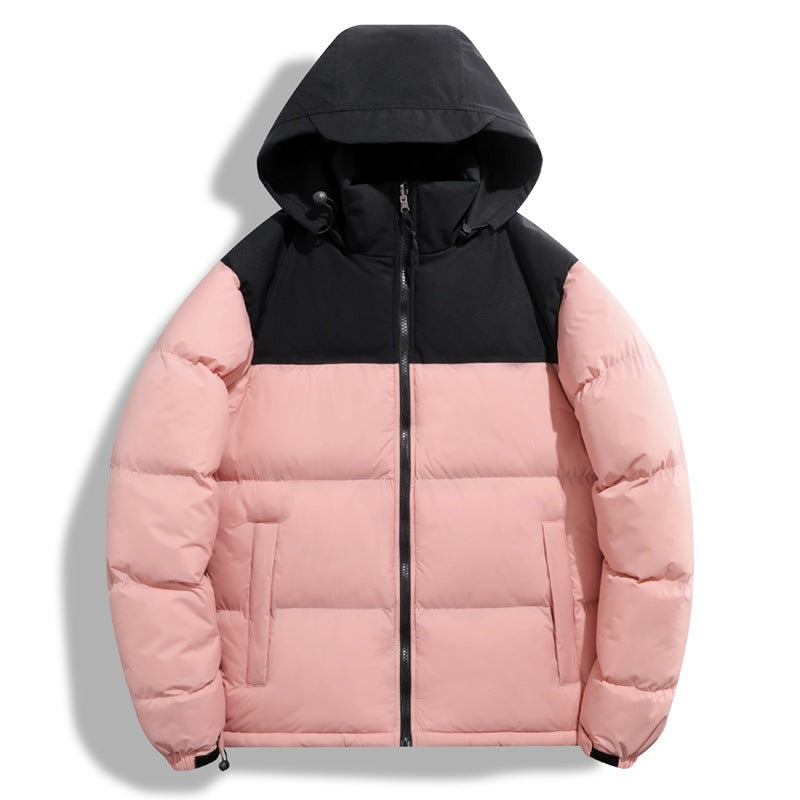 Damen Übergangsjacke mit Kapuze und farblich abgesetztem Design – Célinea