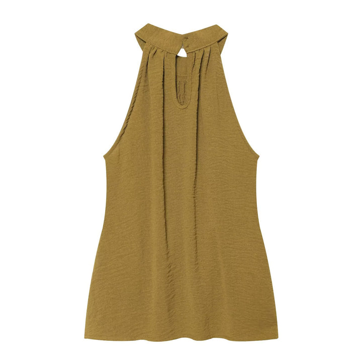 Damen Stufige Wide‑Leg Jersey‑Hose mit hoher Bundpassform und Volantdetails Echo Archiv