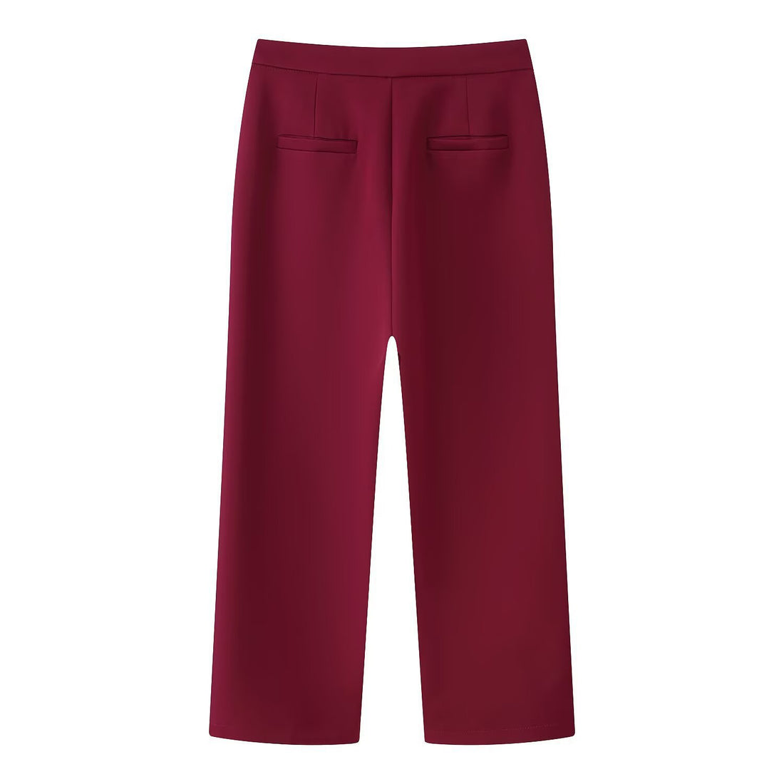 Damen Elegantes Zweiteiliges Blazer‑ und Weitbein‑Hosen‑Ensemble mit Federbesatz an den Ärmeln Echo Archiv