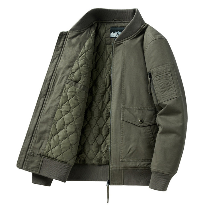 Herren Modische Bomberjacke mit Steppfutter Echo Archiv