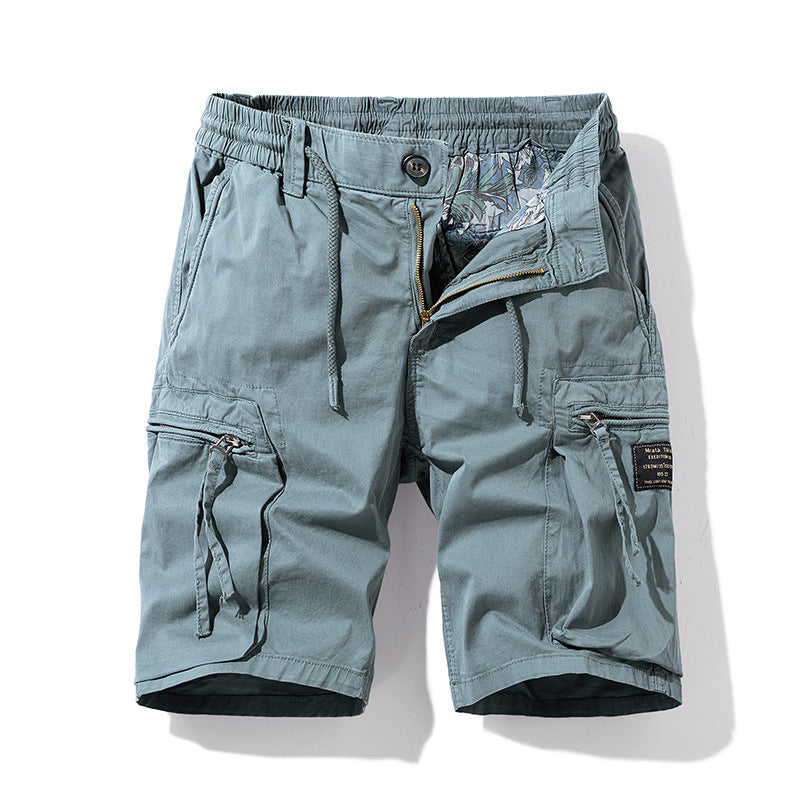 Herren strapazierfähige Cargo-Shorts mit elastischem Bund und multifunktionalen Taschen Echoarchiv
