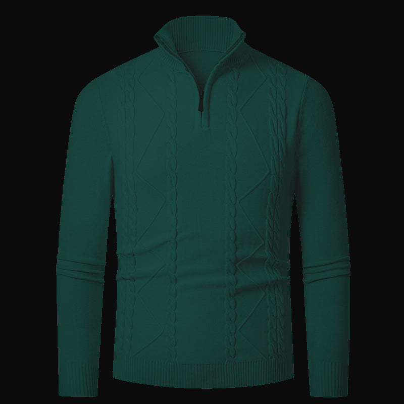 Herren Strickpullover mit modischem Reißverschluss Echoarchiv
