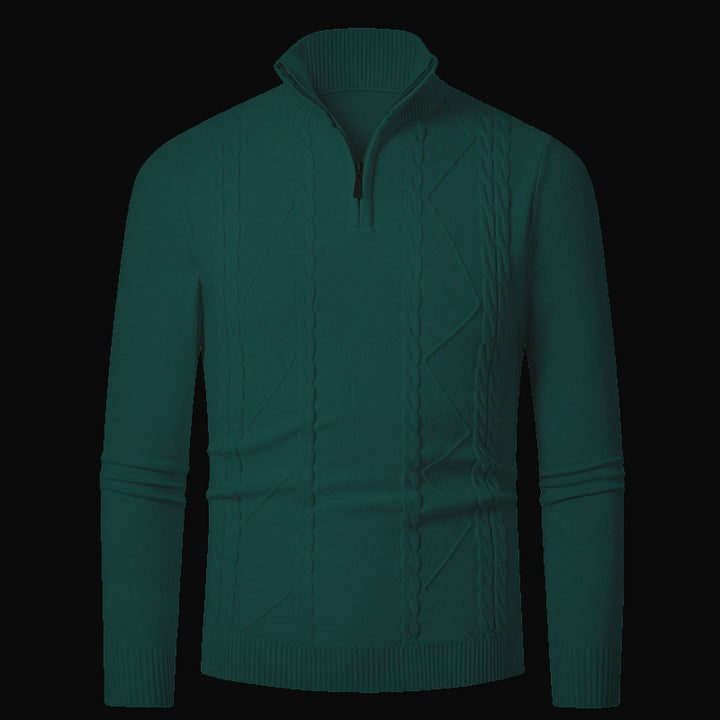 Herren Strickpullover mit modischem Reißverschluss Echoarchiv
