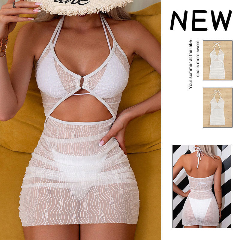 Damen Kleid mit aufregenden Cut-Outs und verspielten Rüschen Echo Archiv