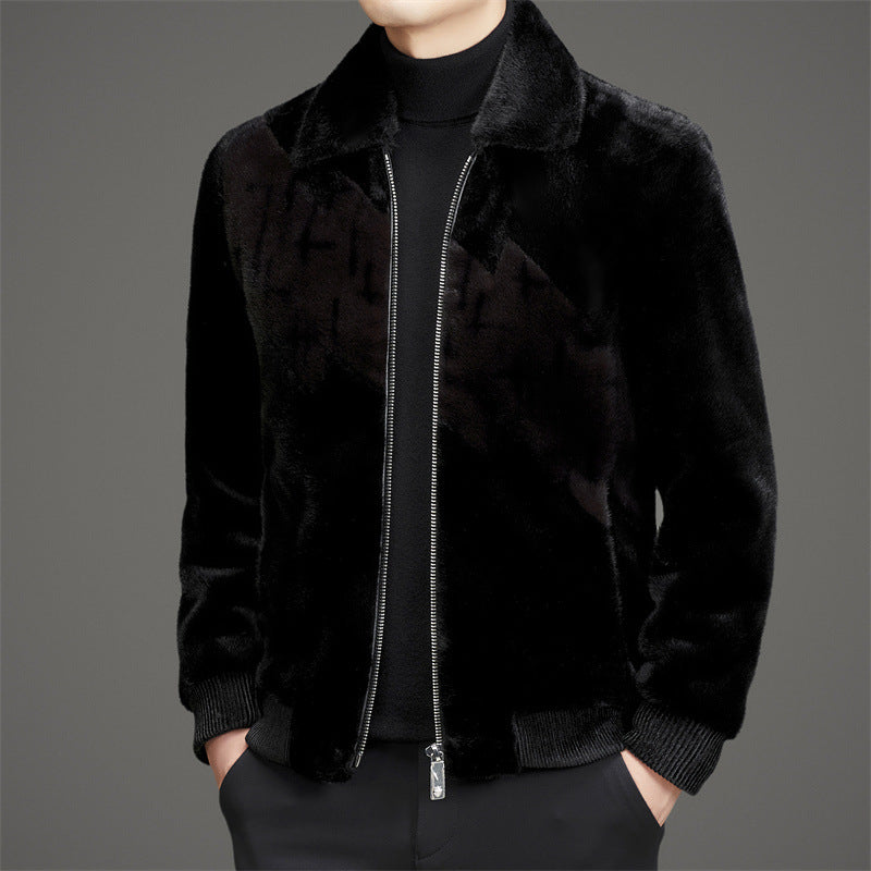 Herren modische Fleecejacke mit klassischem Kragen und wasserabweisender Beschichtung Echoarchiv