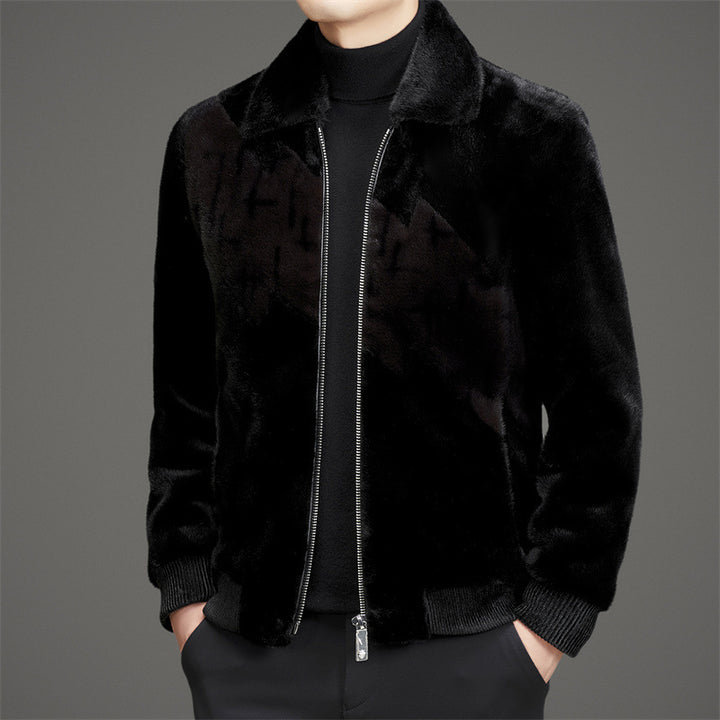 Herren modische Fleecejacke mit klassischem Kragen und wasserabweisender Beschichtung Echoarchiv