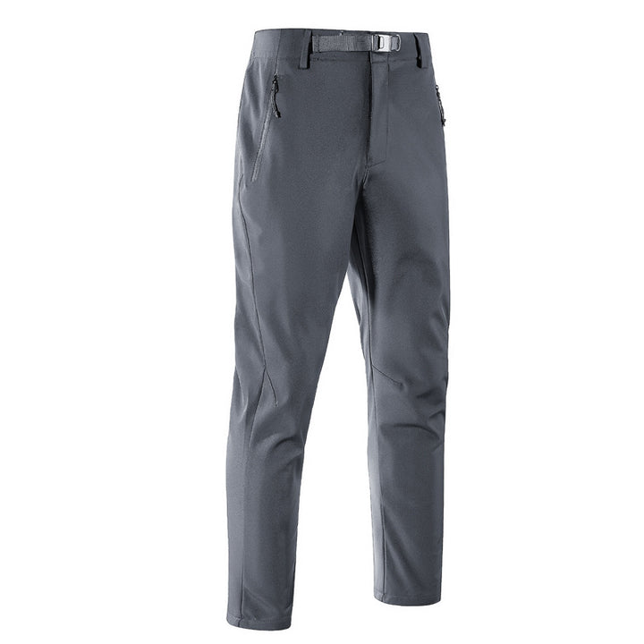 Herren Softshell-Outdoorhose mit engem Tapered‑Schnitt, integriertem Gürtel & Reißverschlusstaschen Echoarchiv