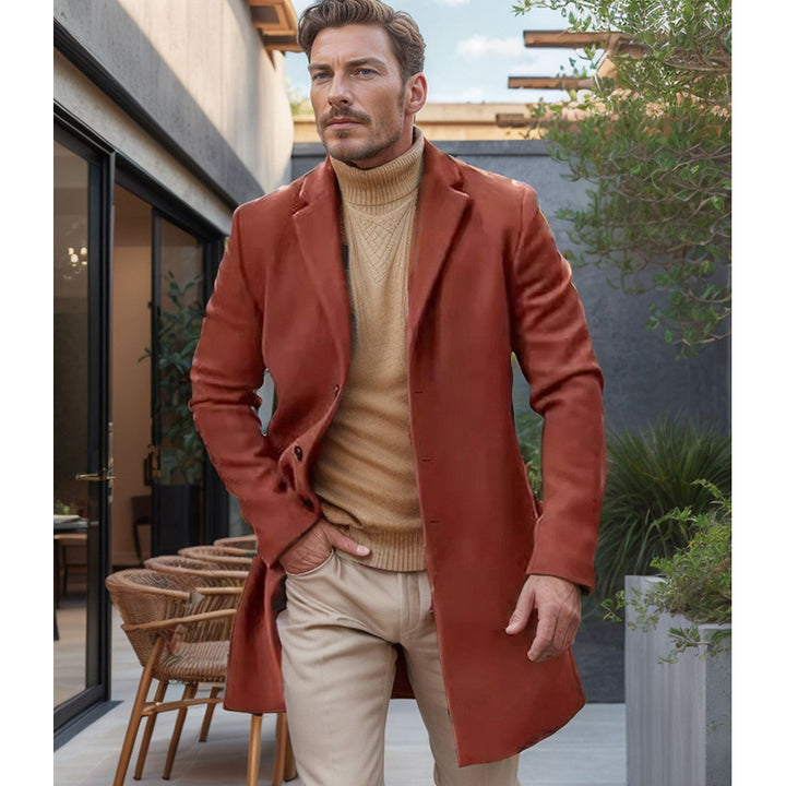 Herren Eleganter Wollmantel mit hochwertiger Verarbeitung Echoarchiv
