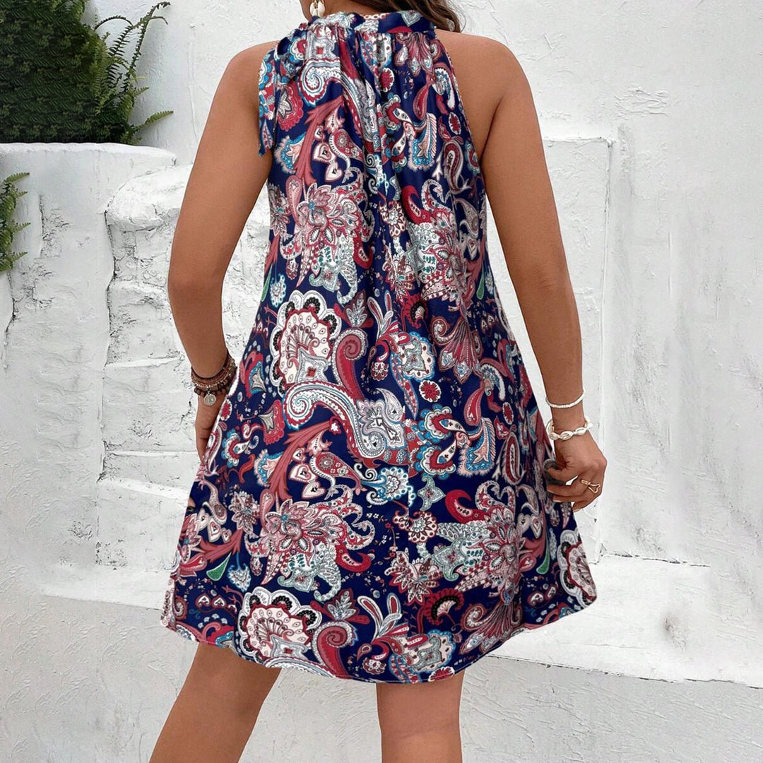 Damen Freizeitkleid im modischen Halterdesign mit floralem Paisley-Muster Echo Archiv