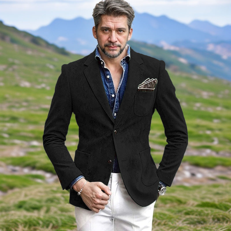 Herren Samt-Blazer mit eleganter Schnittführung Echoarchiv