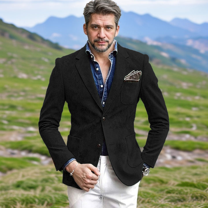 Herren Samt-Blazer mit eleganter Schnittführung Echoarchiv