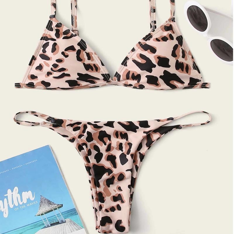 Damen Triangel-Bikini mit aufregendem Leoparden-Design Echo Archiv