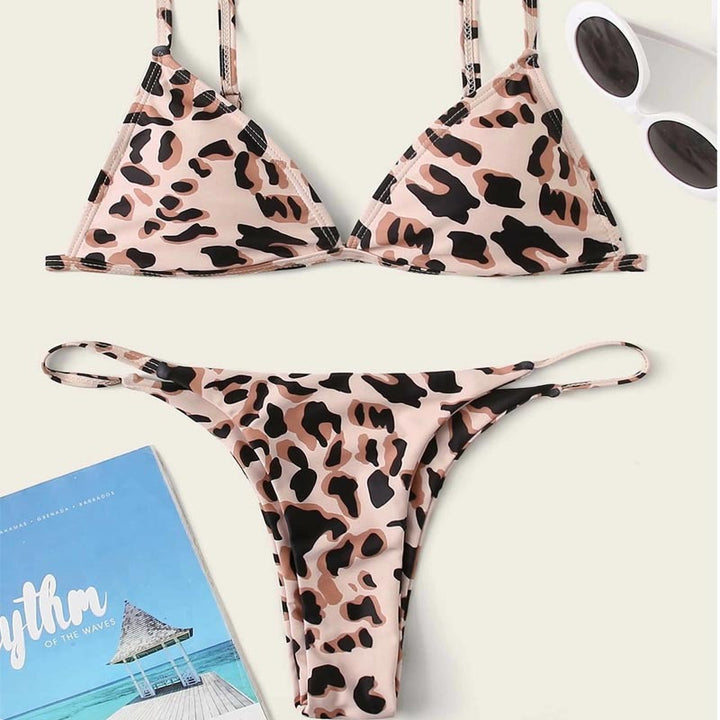 Damen Triangel-Bikini mit aufregendem Leoparden-Design Echo Archiv