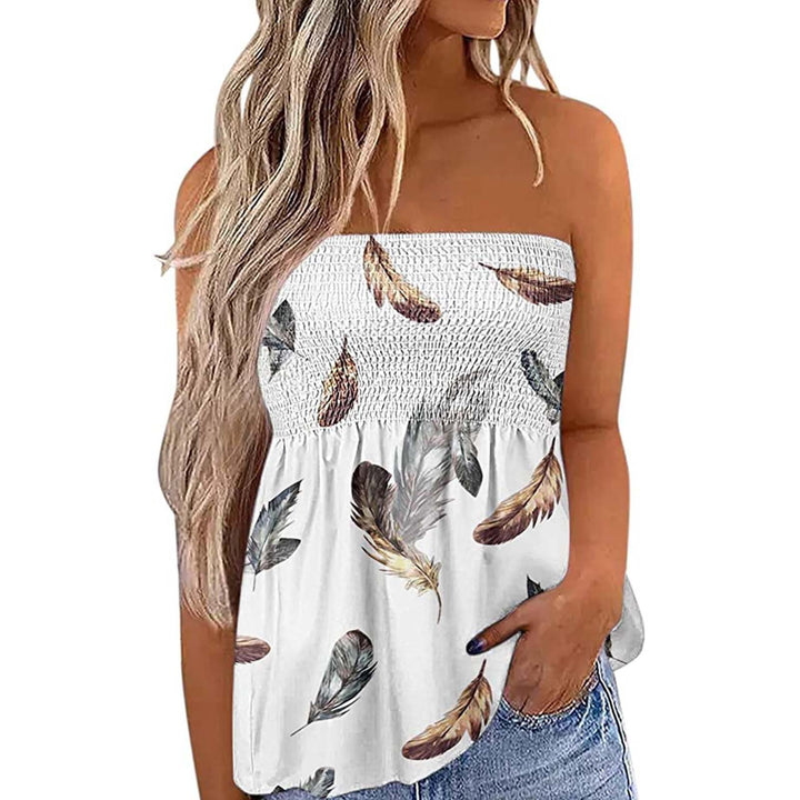 Damen Bandeau-Top mit floralem Einsatz Echo Archiv
