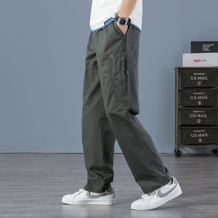 Herren Weite Utility-Cargohose mit geradem Bein, Mehrfachtaschen & lockerer Passform Echo Archiv